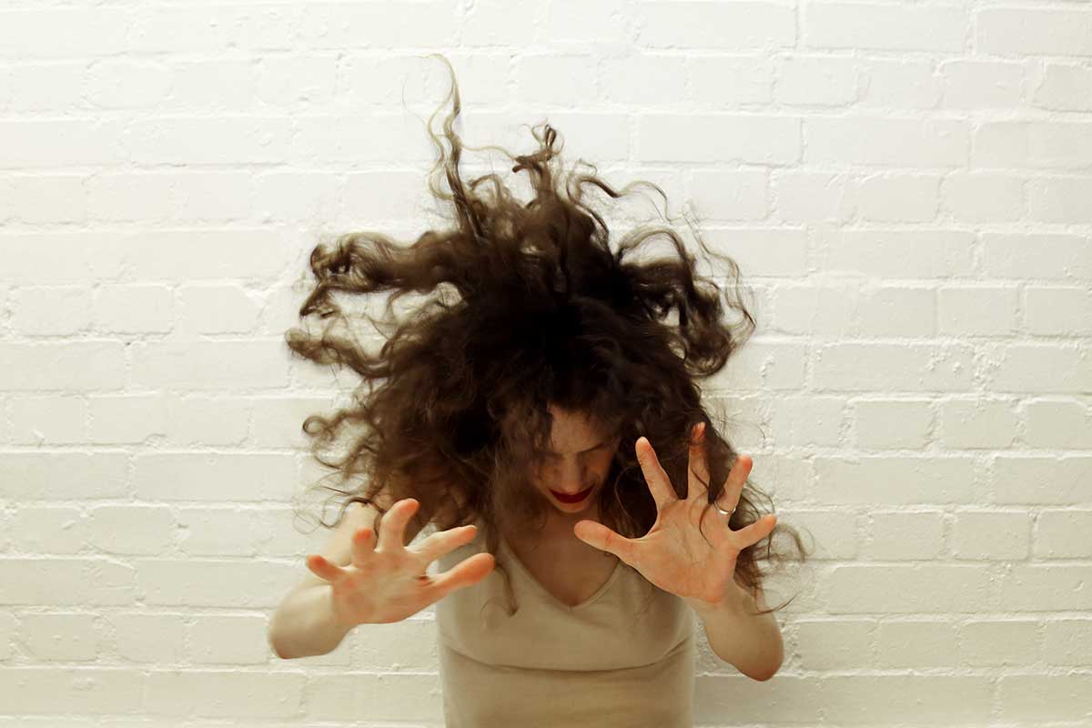 Laura Careless, She-Wolves rehearsal – Photo by Frances Marshall